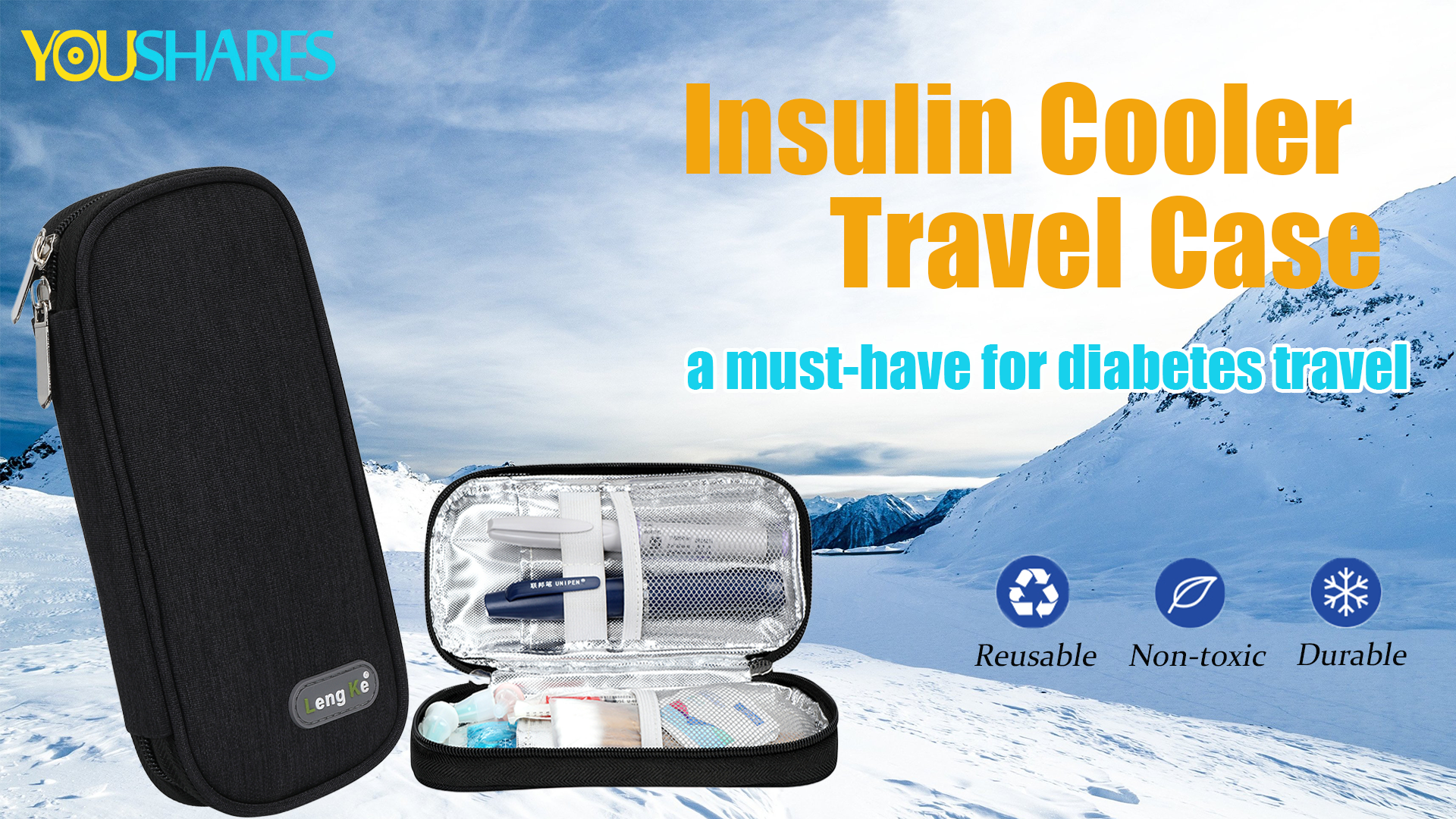 Amazon.com: YOUSHARES Insulin Cooler Travel Case, Diabetic Travel